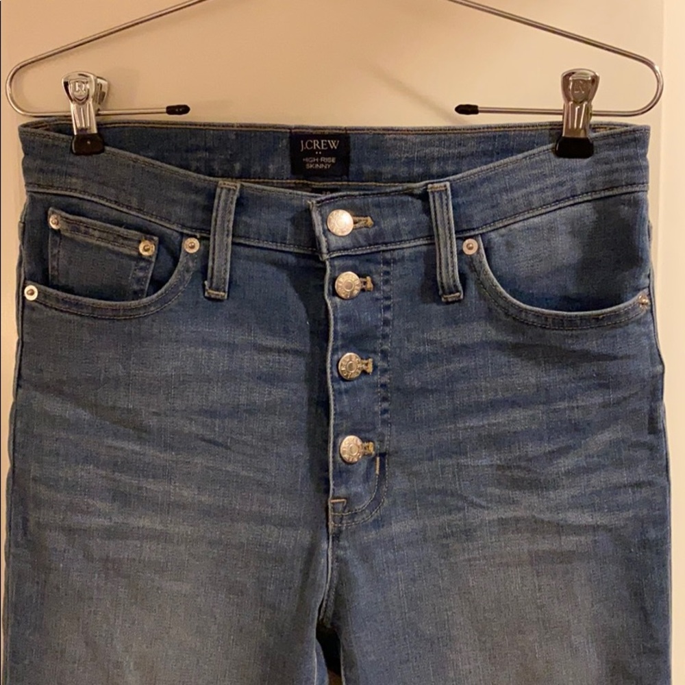 J. Crew Button skinny Jeans